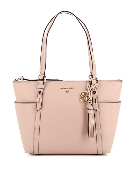 leather michael kors tote bag|michael kors medium tote bags.